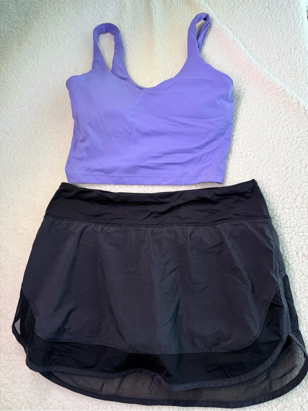 Lululemon Athletica sports skirt and top set Size 6